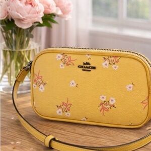 Coach Yellow Floral Crossbody Bag